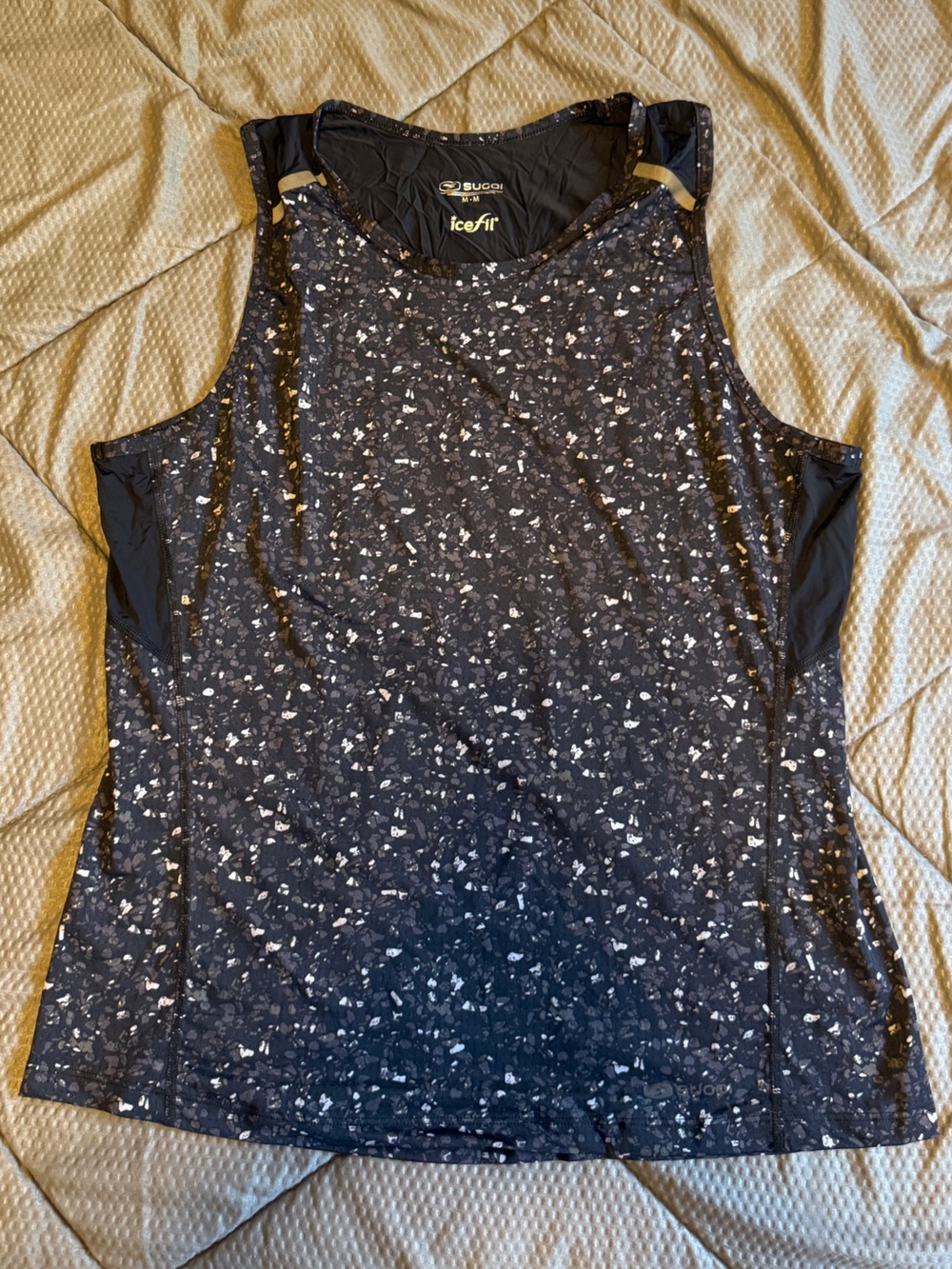 Sugoi Men’s Black Printed Running Singlet